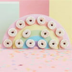 Ginger Ray Rainbow Donut Wall Doughnut Party Wedding favor Display Treat Stand Decorate