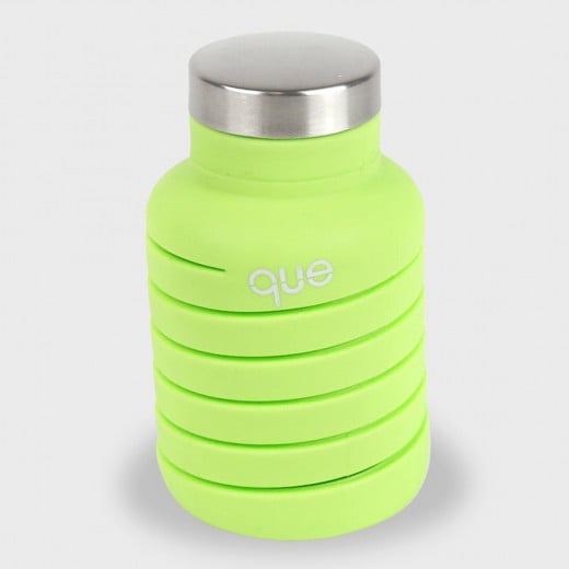 Que Collapsible Water Bottle, Key Lime Green, 590 ml