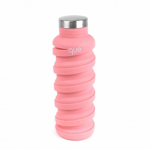 Que Collapsible Water Bottle, Coral Pink, 355 ml