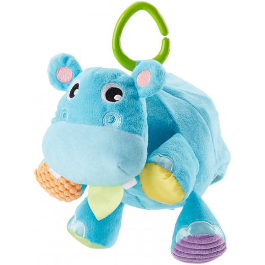 Fisher-Price Ball Hippo, 2-in-1 Plush Baby Toy, Multicolored