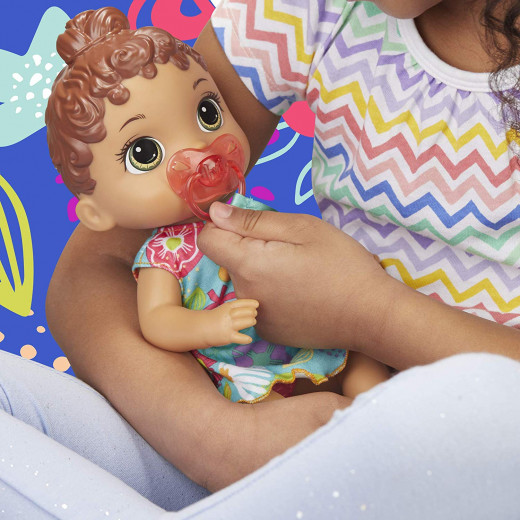 Baby Alive Baby Lil Sounds: Interactive Brown Hair Baby Doll for Girls
