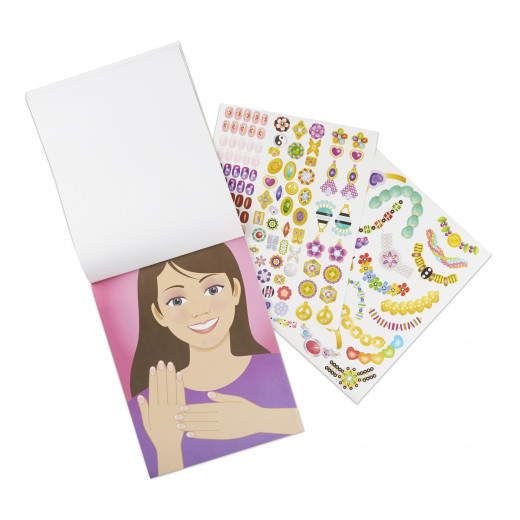 Melissa & Doug Jewelry & Nails Glitter Collection Sticker Pad