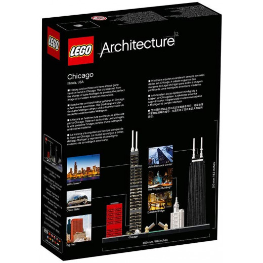 LEGO Architecture Chicago Skyline Building Set, 444 pieces