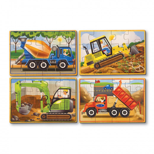 Melissa and Doug Construction Jigsaw Puzzles in a Box