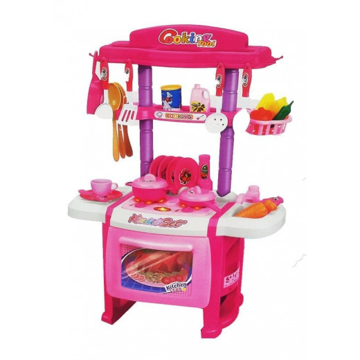 Children's Kitchen Happy Pink Girl Toy