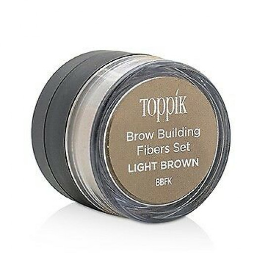 Toppik Brow Building Fiber Set, Light Brown, 1 Each