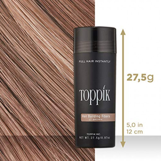 Toppik Hair Building Fibers, Light Brown, 27.5g