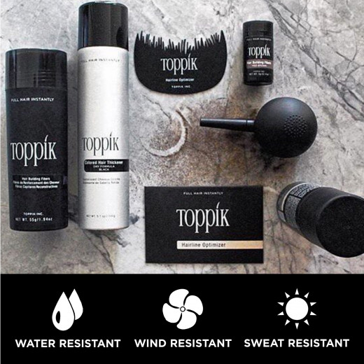 Toppik Hair Building Fibers, Black, 55 g