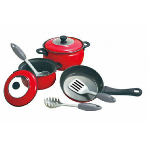 PlayGo Coloured Tin - Red - 8 PCS (MetaL CookWare)