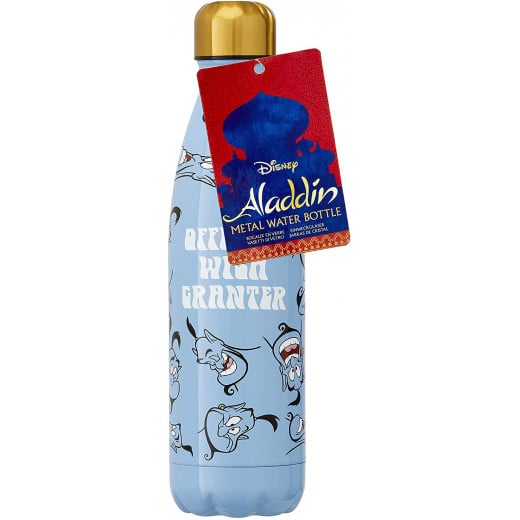 Funko Aladdin Metal Water Bottle, Stainless Steel, 500 ml - Genie Official Wish Granter