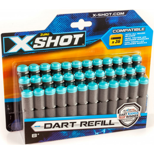 Zuru X-Shot Pack Excel Refill Darts, 36 Darts