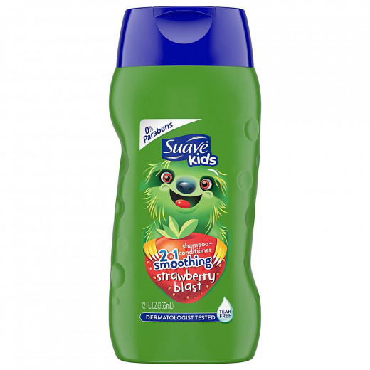 Suave Kids 2-in-1 Shampoo Smoothers Fairy Strawberry Blast, 355 ml
