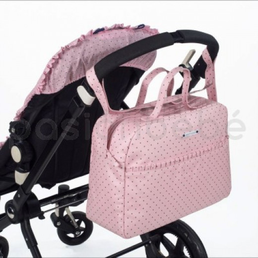 Trolley bag with changing mat Step by step pink Triana