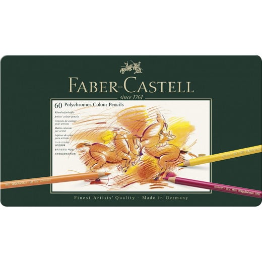 Faber Catell Polychromos Colour Pencil, Tin Of 60