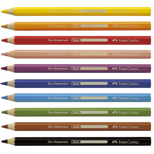 Faber castell- jumbo Triangular colored pencils- 10