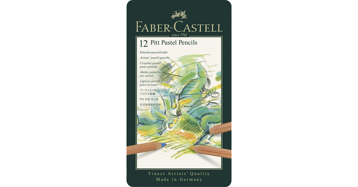 12 Lápices Pastel Pitt - Faber Castell