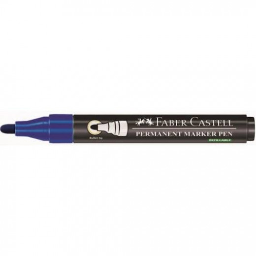 قلم ماركر دائري, باللون الازرق, 12 قطع من فابر كاستل
