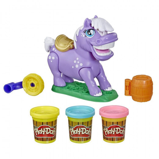 Play-Doh Animal Crew Naybelle Show Pony Farm 3 Non-Toxic Play-Doh Colors