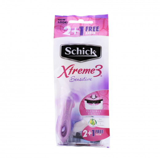 Schick Xtreme 3 Woman Razors  (2+1)
