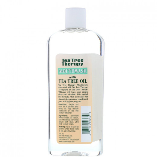 Tea Tree Therapy, Tea Tree Oil Mouthwash, Natural Fresh Flavor, (354 ml)