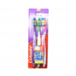 Colgate Zig Zag Toothbrush, Medium, 2 Count+ 1 free, Assorted