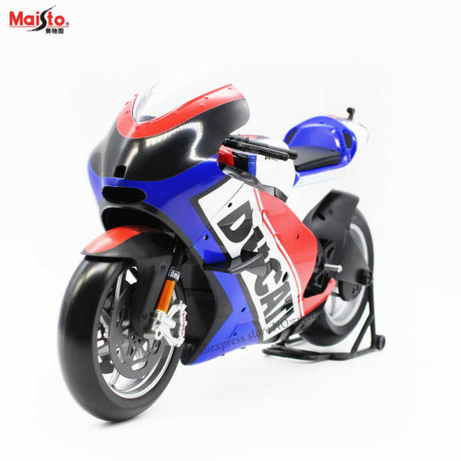 Maisto 32226 1:6 Ducati Motorcycle with Italy, German & French Flag Color Graphics