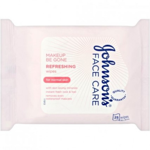 Johnsons Face Care Refreshing Facial Cleansing Wipes, 25 Wipes
