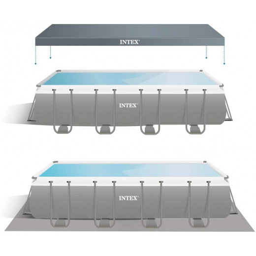 Intex Rectangular Ultra XTR Metal Frame Swimming Pool with Sand Filter, 549 x 274 x 132 cm