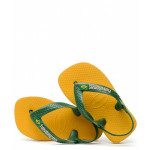 Havaianas Baby Flip Flops Brasil Logo Geel, Size 21