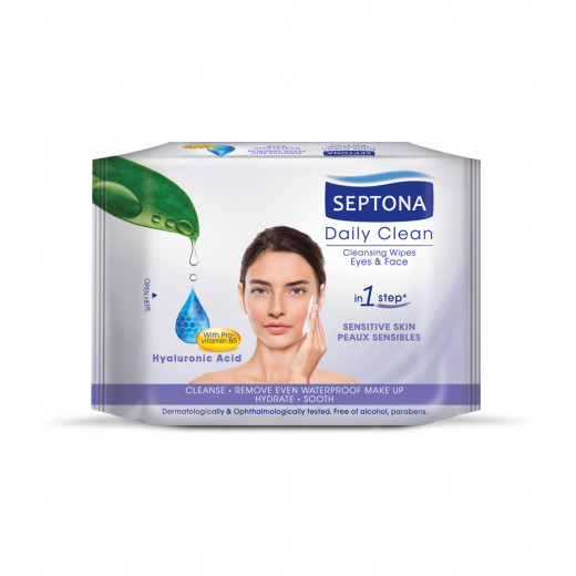 Septona Cosmetic Wipes with Hyaluronic Acid & Pro-Vitamin B5