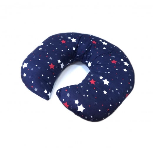 Baby baba Nursing Pillow, Dark Blue with Stars