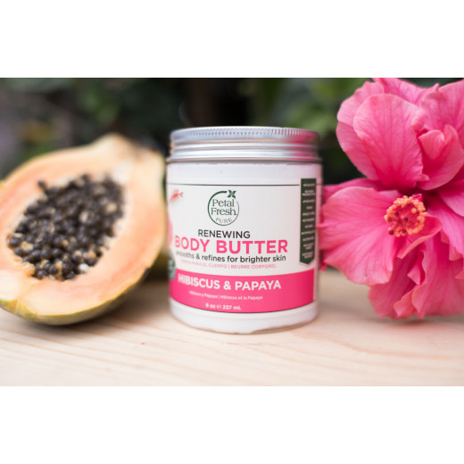 Petal Fresh Hibiscus & Papaya Body Butter, Toning, 237 ml