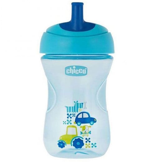 Chicco First Straw Trainer No Spill Sippy Cup 12M+, 9oz, Blue