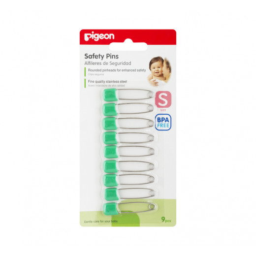 Pigeon Safety Pins Small, Green Color