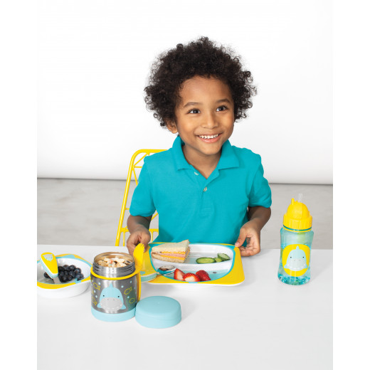 مجموعة أدوات المائدة والشوكة والمعلقة للأطفال الصغار من سكيب هوب, اصفر