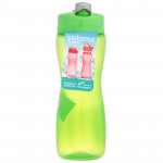 Sistema Hourglass Plastic Water Bottle, 645 ml, Green