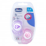 Chicco Physio Air Soothers 0-6 months, Pink