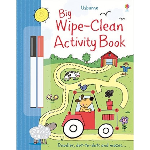 Usborne Big Wipe Clean Activity Book (Wipe-Clean Books) Paperback, 40 pages