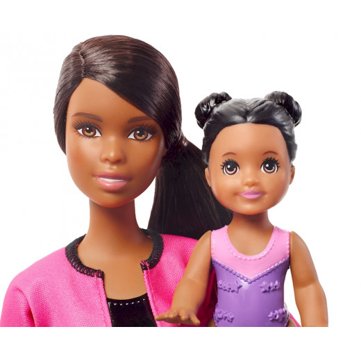 Barbie Gymnastics Playset with Brunette Coach­ Doll