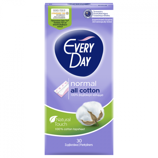 EveryDay All Cotton Normal, 30 pads