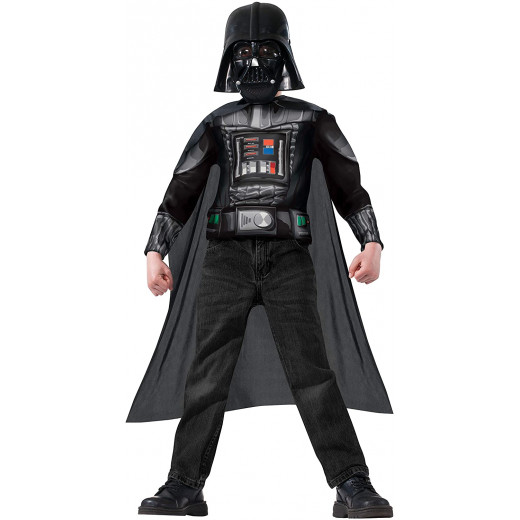 Star Wars Darth Vader Boys Muscle Chest Shirt Kit, Black
