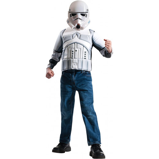 Star Wars Darth Vader Boys Muscle Chest Shirt Kit, White