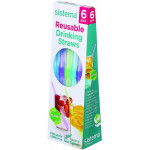 Sistema Reusable Drinking Straws 6 Pack