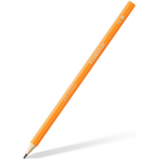 Staedtler Wopex - Graphite Pencils Neon Kit - Orange, with Sharpener and Eraser
