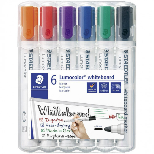 Staedtler Whiteboard Markers Chisel 6 Pack