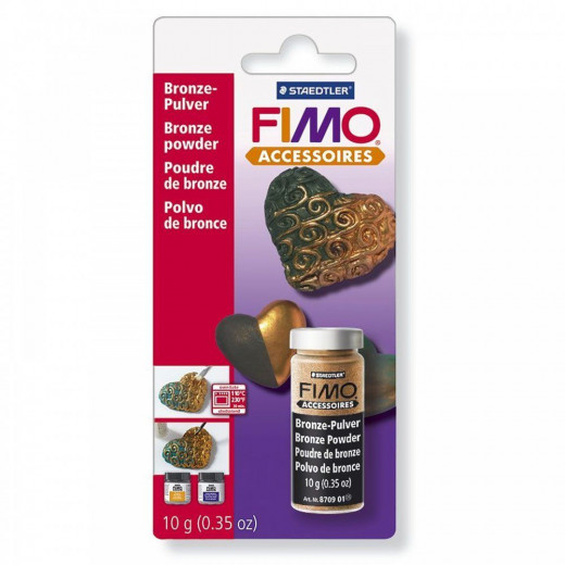 Staedtler Silver Fimo Powder For Clay 3 g, Bronze