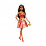 Barbie Holiday Doll with Red and Gold Dress, African American
