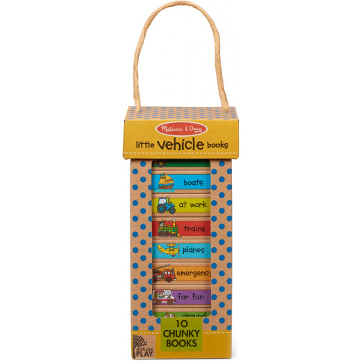Melissa & Doug Natural Play Book Tower, Little Vehicle Books