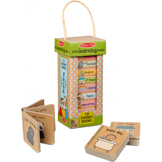 Melissa & Doug Natural Play Book Tower: Little Learning Books