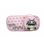 Best friend Large case with little  Accessory Pouch, pink